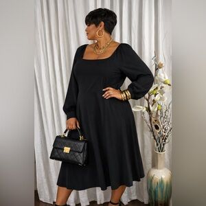 Able Classic Black Long Sleeve Dress